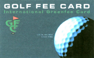 GOLF FEE CARD