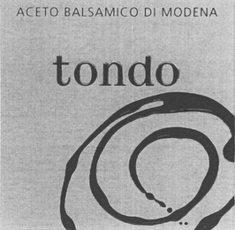 TONDO ACETO BALSAMICO DI MODENA