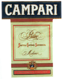 CAMPARI BITTER FRATELLI CAMPARI SUCCESSORI MILANO - DAVIDE CAMPARI MILANO - ITALY