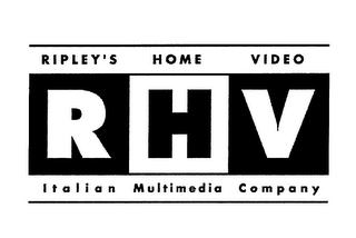 RHV RIPLEY'S HOME VIDEO ITALIAN MULTIMEDIA COMPANY