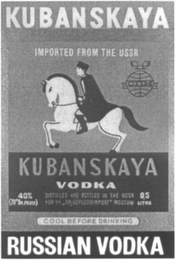 KUBANSKAYA RUSSIAN VODKA