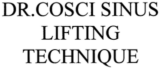 DR. COSCI SINUS LIFTING TECHNIQUE