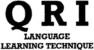 QRI LANGUAGE LEARNING TECHNIQUE