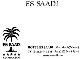 ES SAADI MARRAKECH HOTEL ES SAADI