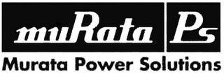 MURATA PS MURATA POWER SOLUTIONS