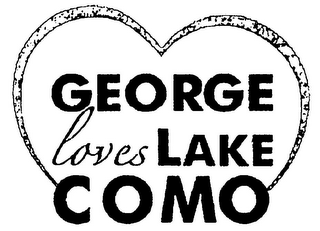 GEORGE LOVES LAKE COMO