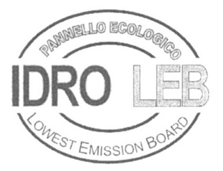 PANNELLO ECOLOGICO IDRO LEB LOWEST EMISSION BOARD