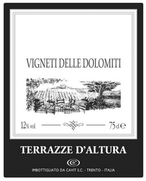 TERRAZZE D'ALTURA VIGNETI DELLE DOLOMITI IMBOTTIGLIATO DA CAVIT S.C. - TRENTO - ITALIA