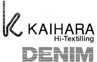 K KAIHARA HI-TEXTILLING DENIM