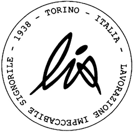 LIS 1938 - TORINO - ITALIA - LAVORAZIONE IMPECCABILE SIGNORILE