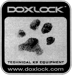DOXLOCK TECHNICAL K9 EQUIPMENT WWW.DOXLOCK.COM