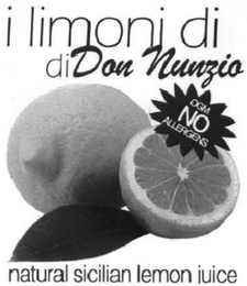 I LIMONI DI DI DON NUNZIO OGM NO ALLERGENS NATURAL SCILIAN LEMON JUICE