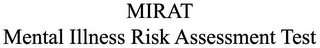 MIRAT MENTAL ILLNESS RISK ASSESSMENT TEST