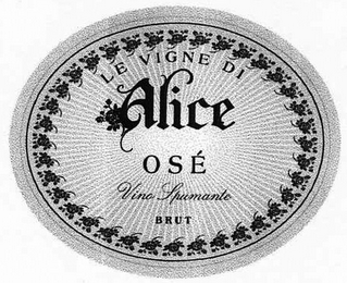 LE VIGNE DI ALICE OSÉ VINO SPUMANTE BRUT