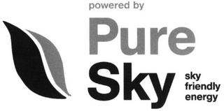 POWERED BY PURE SKY SKY FRIENDLY ENERGY