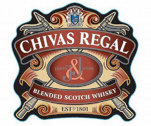 CHIVAS REGAL J&J JAMES JOHN BLENDED SCOTCH WHISKY