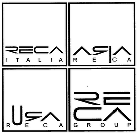 RECA ITALIA ASIA RECA USA RECA RECA GROUP