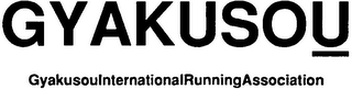 GYAKUSOU GYAKUSOUINTERNATIONALRUNNINGASSOCIATION