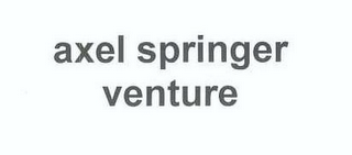 AXEL SPRINGER VENTURE