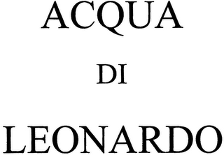 ACQUA DI LEONARDO