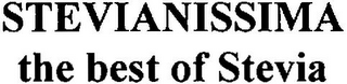 STEVIANISSIMA THE BEST OF STEVIA