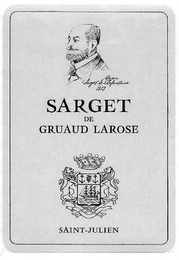 1812 SARGET DE GRUAUD LAROSE SAINT-JULIEN BARON SARGET DE LAFONTAINE