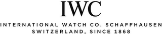 IWC INTERNATIONAL WATCH CO. SCHAFFHAUSEN SWITZERLAND, SINCE 1868
