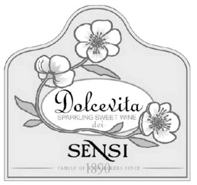 DOLCEVITA SPARKLING SWEET WINE DEI SENSI FAMILY OF WINEMAKERS SINCE 1890