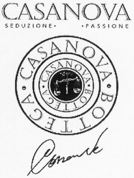 BOTTEGA · CASANOVA · BOTTEGA · CASANOVA · SEDUZIONE · · PASSIONE CASANOVA