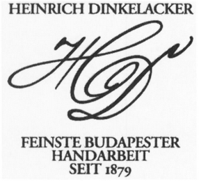 HEINRICH DINKELACKER FEINSTE BUDAPESTER HANDARBEIT SEIT 1879 HD