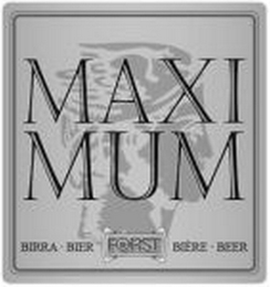 MAXI MUM BIRRA BIER FORST BEERE BEER