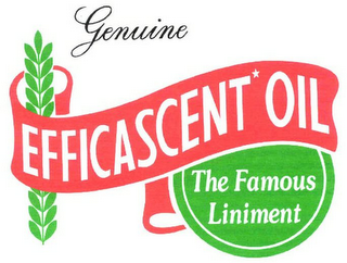 GENUINE EFFICASCENT* OIL THE FAMOUS LINIMENT