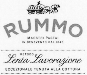 RUMMO MAESTRI PASTAI IN BENEVENTO DAL 1846 METODO LENTA LAVORAZIONE ECCEZIONALE TENUTA ALLA COTTURA