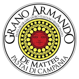 GRANO ARMANDO PASTA DI GRANO DURO ITALIANO SELEZIONATO DE MATTEIS PASTAI DI CAMPANIA