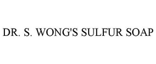 DR. S. WONG'S SULFUR SOAP