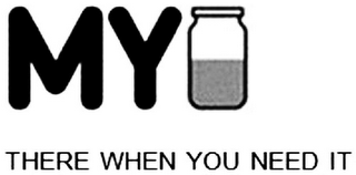 MY THERE WHEN YOU NEED IT