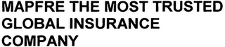 MAPFRE THE MOST TRUSTED GLOBAL INSURANCE COMPANY