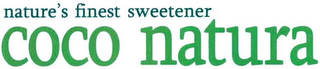 COCO NATURA NATURE'S FINEST SWEETENER