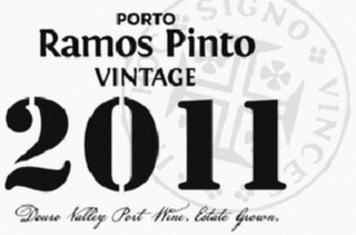 PORTO RAMOS PINTO VINTAGE 2011 DOURO VALLEY PORT WINE. ESTATE GROWN IN HOC SIGNO VINCES