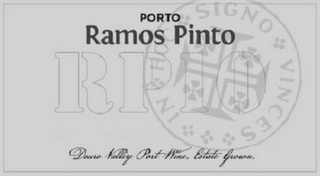 PORTO RAMOS PINTO RP10 DOURO VALLEY PORT WINE ESTATE GROWN.