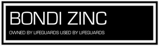 BONDI ZINC OWNED BY LIFEGUARDS USED BY LIFEGUARDS