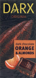 DARX ORIGINAL DARK CHOCOLATE ORANGE & ALMONDS