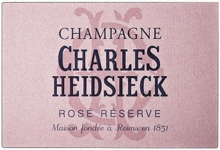 CHAMPAGNE CHARLES HEIDSIECK ROSÉ RÉSERVE MAISON FONDÉE À REIMS EN 1851