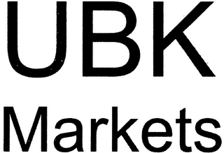 UBK MARKETS