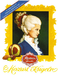 REBER SPECIALTIES MOZART KUGELN A COMPOSITION OF ALMONDS, PISTACHIOS AND HAZELNUTS COVERED IN MILK CHOCOLATE