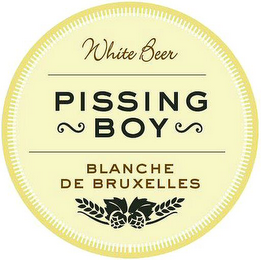 WHITE BEER PISSING BOY BLANCHE DE BRUXELLES