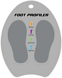 FOOT PROFILER FLAT FOOT LOW ARCH NORMAL ARCH HIGH ARCH