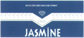 JASMINE CAGS 200 FILTERTUBES KING SIZE FORMAT