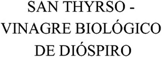 SAN THYRSO - VINAGRE BIOLÓGICO DE DIÓSPIRO