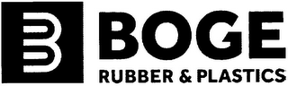 B BOGE RUBBER & PLASTICS